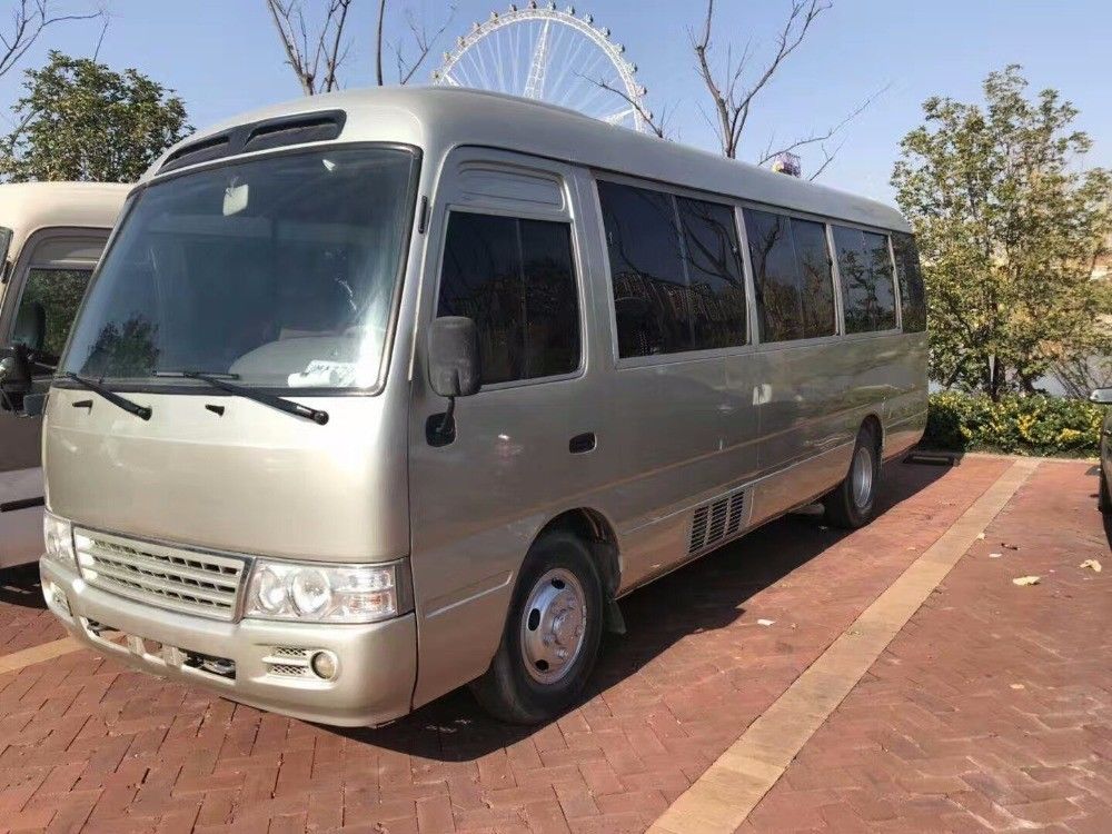 6990*2025*2600mm 120 Km/h 디젤 유로 3 수동 코스터 30 좌석 7m 미니 사용 코스터 버스