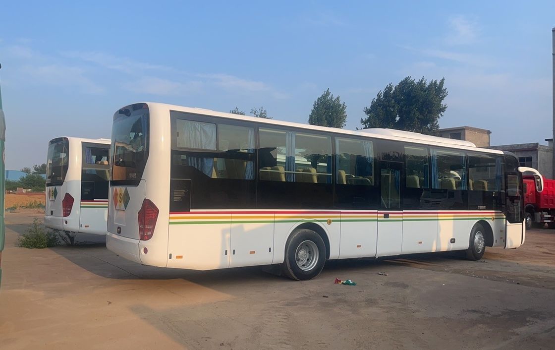 YC6S330-30 엔진 모델 55 좌석 사용 된 복면 승차 버스 ABS B2B로 장착