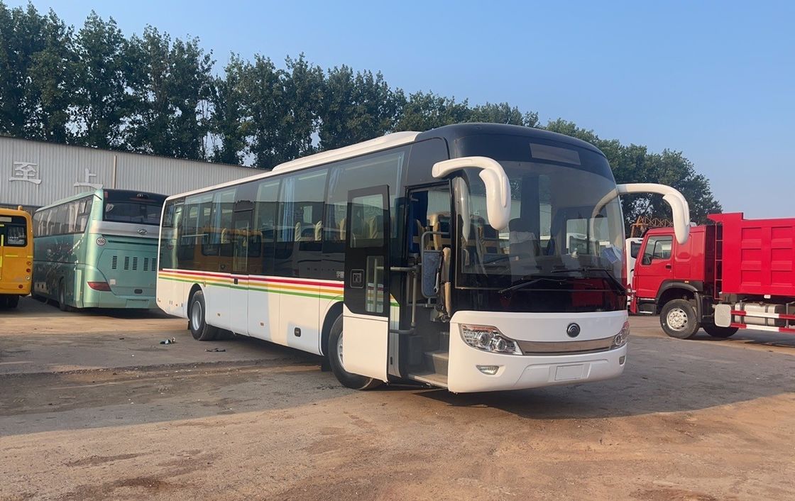 YC6S330-30 엔진 모델 55 좌석 사용 된 복면 승차 버스 ABS B2B로 장착