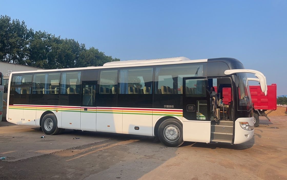 YC6S330-30 엔진 모델 55 좌석 사용 된 복면 승차 버스 ABS B2B로 장착