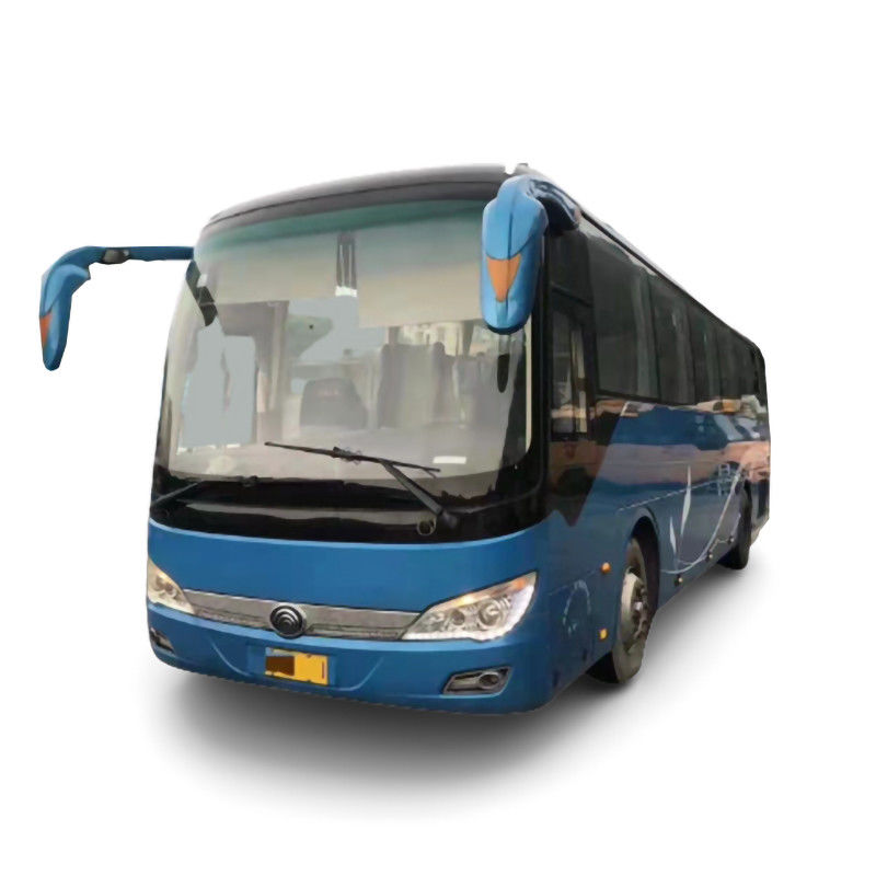 중고용 Cng 디젤 좌측 운전 블루 12m 코치 버스 31-50 좌석과 2340mm 후방 오버 랭