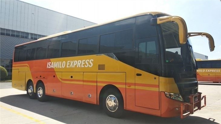 55석 LHD 드라이브 타입 도시 버스 럭셔리 코치 최고의 선택