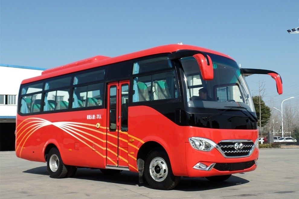 수동 변속기와 디젤 연료가 있는 고급 25-30석 관광 CNG 코치 버스