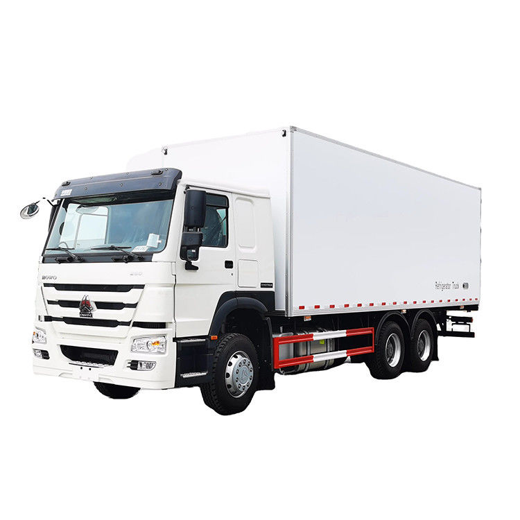 영하 18에서 20도 온도 범위 Sinotruk HOWO 6x4 냉장고 트럭