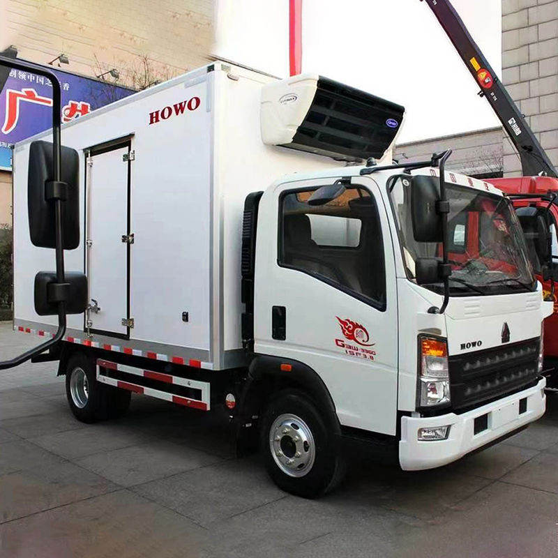 고객 요구 130hp 4x2 냉장고 트럭 아이스크림 배달 및 음식 냉각