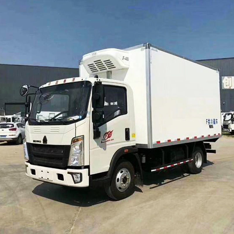 고객 요구 130hp 4x2 냉장고 트럭 아이스크림 배달 및 음식 냉각