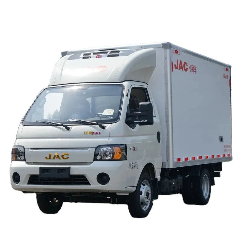 130HP JAC 냉장 트럭 운송용 4x2 GVW≤5T 디젤 연료 냉장