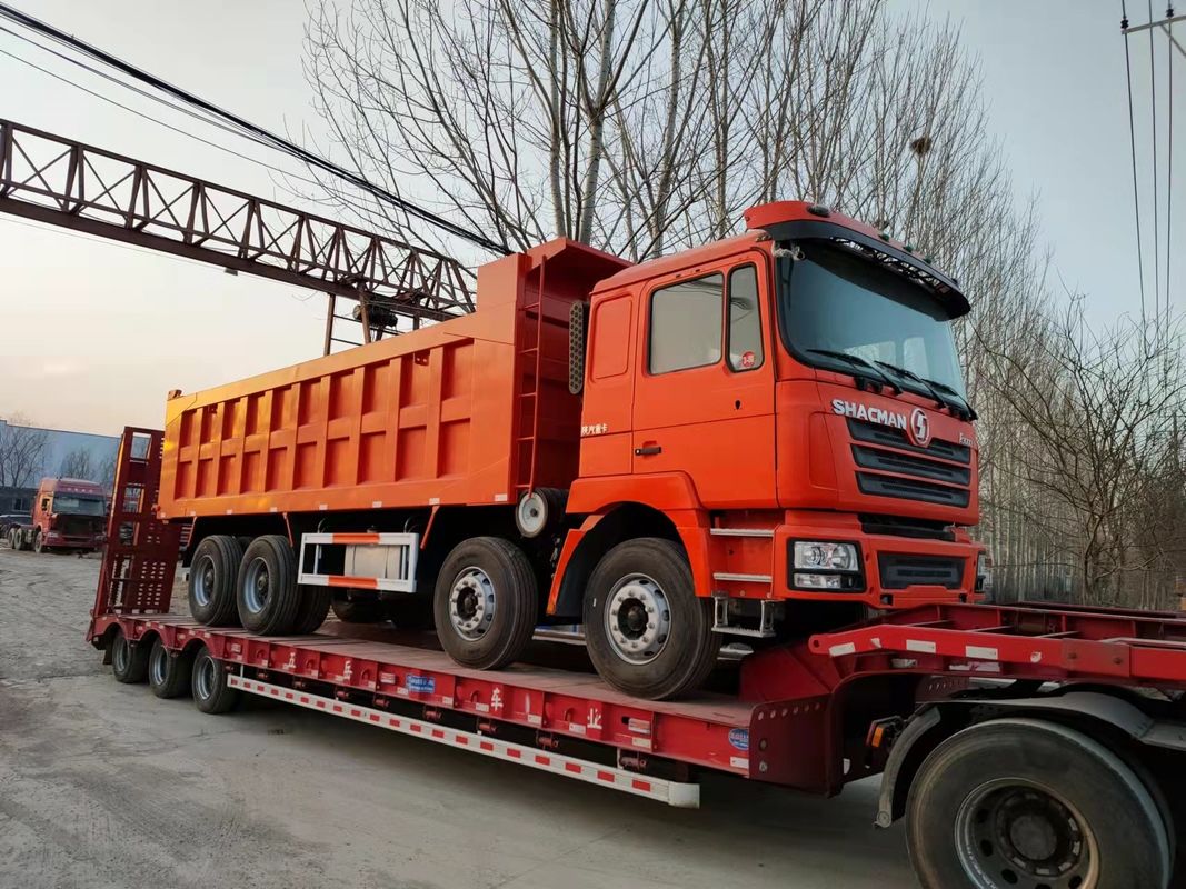 SHACMAN F3000 12 바퀴 8X4 유로 II 무거운 직무 380HP 엔진과 함께 전면 리프팅 덤프 트럭