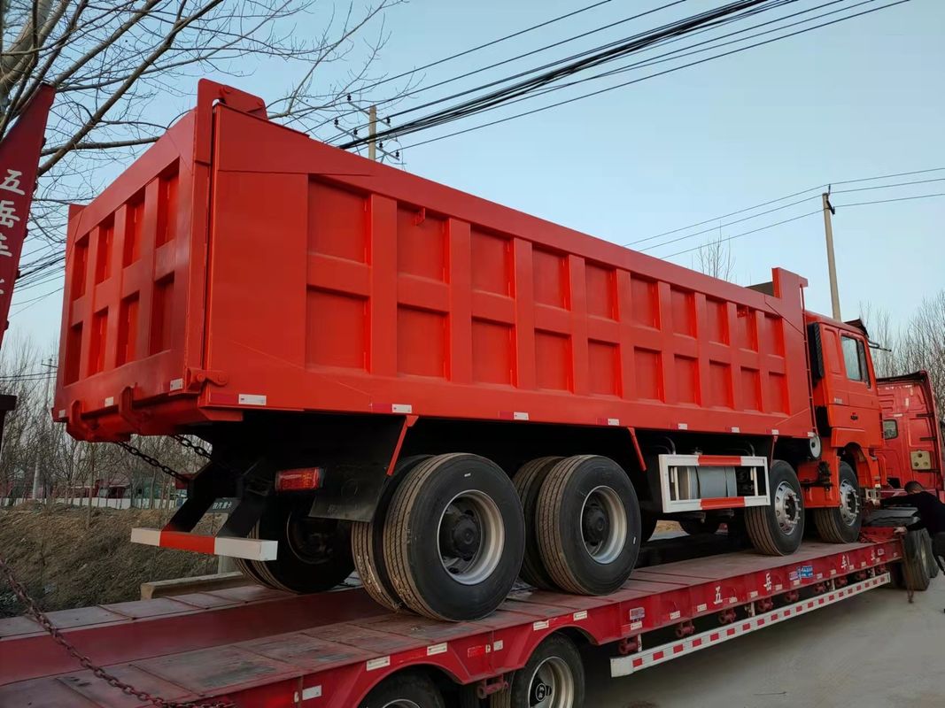 SHACMAN F3000 12 바퀴 8X4 유로 II 무거운 직무 380HP 엔진과 함께 전면 리프팅 덤프 트럭