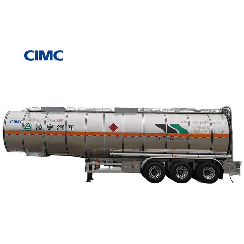 32100/31800 KG 등급 화물 질량 CIMC LINYU 8*4 알루미늄 합금 액체 연료 탱커 트레일러