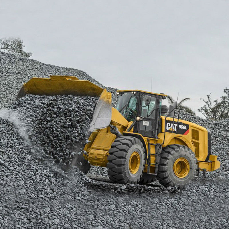6톤 Caterpillar 966L 사용 된 바퀴 로더 연료 소모량 및 좋은 상태