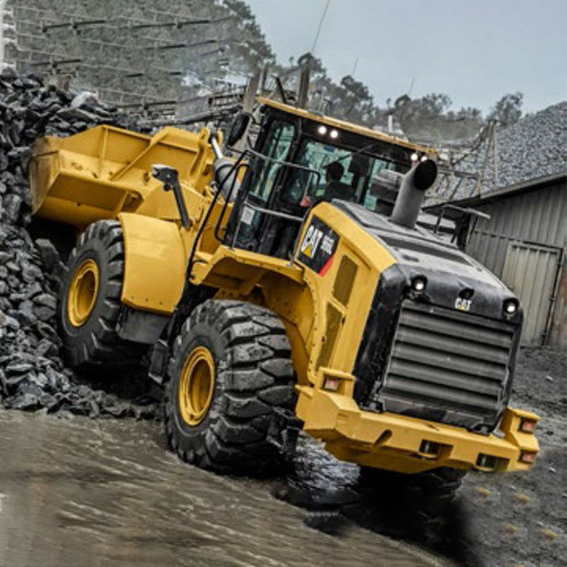 6톤 Caterpillar 966L 사용 된 바퀴 로더 연료 소모량 및 좋은 상태