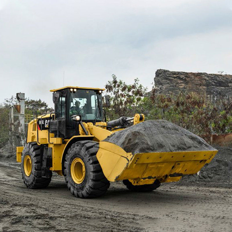 6톤 Caterpillar 966L 사용 된 바퀴 로더 연료 소모량 및 좋은 상태