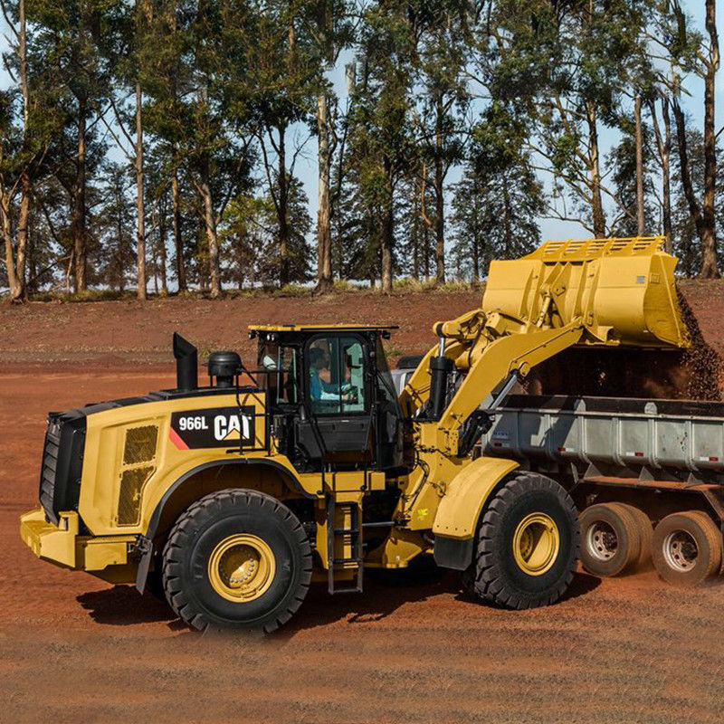 6톤 Caterpillar 966L 사용 된 바퀴 로더 연료 소모량 및 좋은 상태
