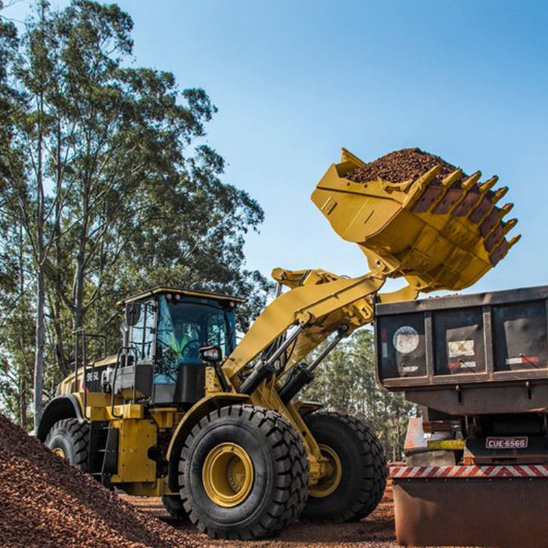 6톤 Caterpillar 966L 사용 된 바퀴 로더 연료 소모량 및 좋은 상태