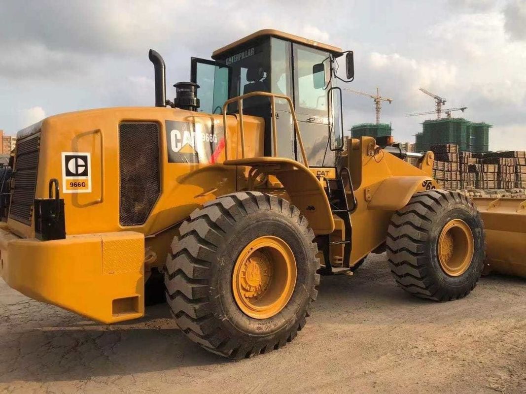 6톤 Cat 966G 전면 사용 된 Caterpillar 바퀴 로더 원본 엔진 상태