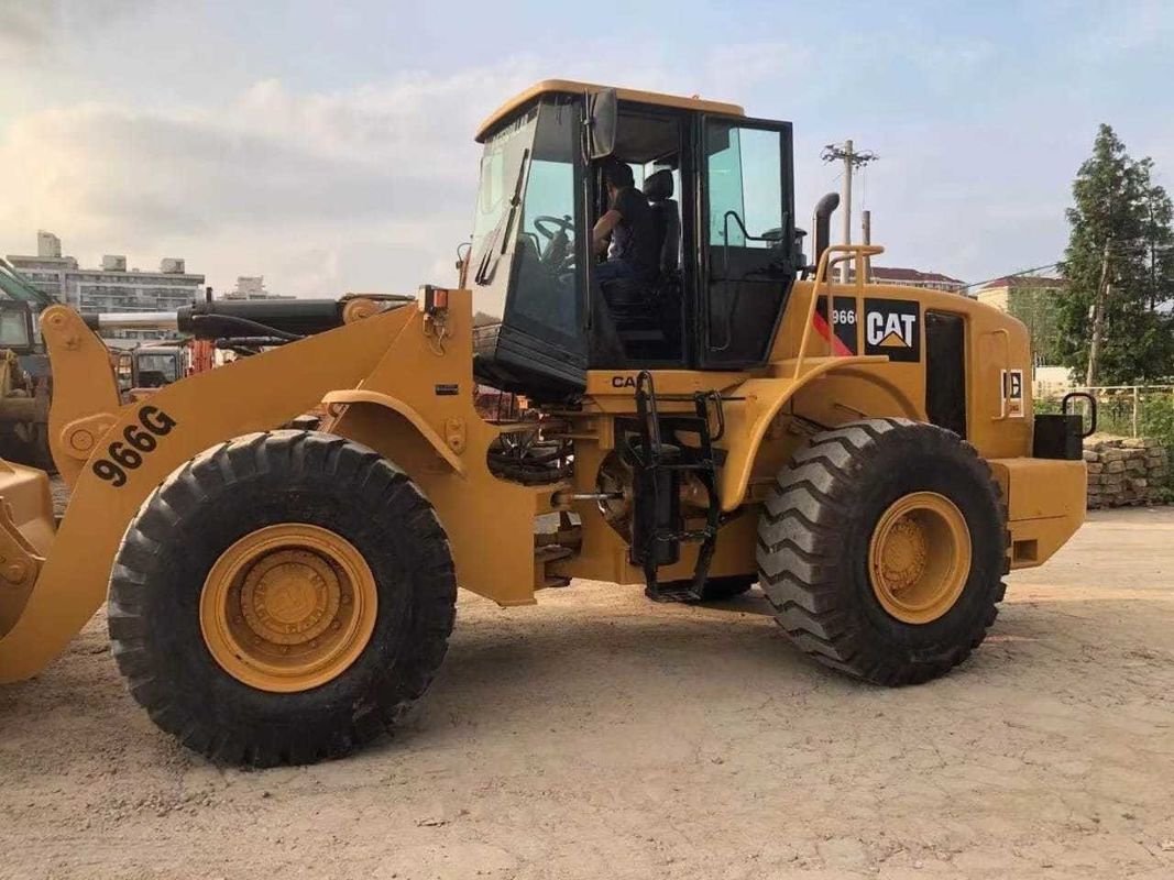6톤 Cat 966G 전면 사용 된 Caterpillar 바퀴 로더 원본 엔진 상태