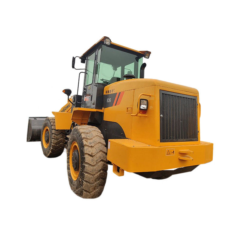 8000kg LIUGONG 836 Cat 전면 로더 기계 사용 된 로더 엔진 바퀴 로더