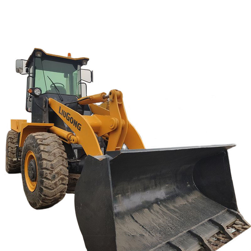 8000kg LIUGONG 836 Cat 전면 로더 기계 사용 된 로더 엔진 바퀴 로더