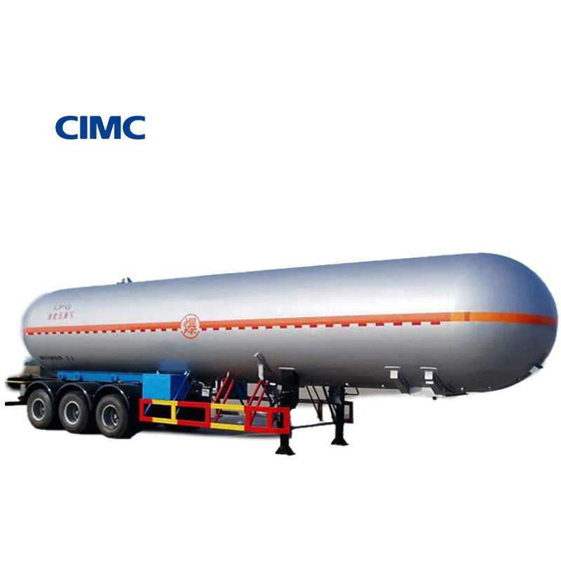 총 무게 약 34000kg CIMC LINYU LPG 탱커 가스 운송을 위한 반 트레일러
