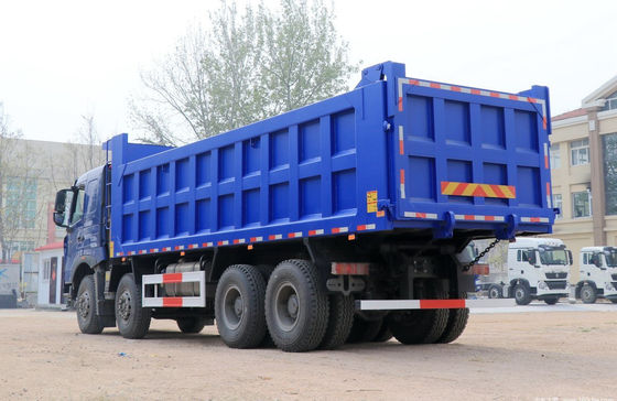 사용 된 HOWO 440hp 8X4 덤프 트럭 30 톤의 화물 용량과 7.6x2.35x1.5m 화물 탱크