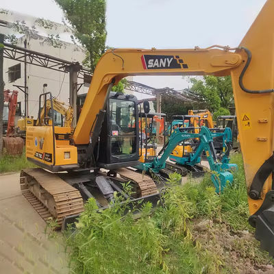 Sany 8톤 발굴기 중고용 발굴기 0-2000 작업 시간 기계 무게 7280 KG