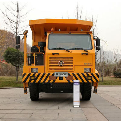 340hp 광산 덤프 트럭 500-600L 연료 탱크 용량 및 60-70 톤 부하 용량