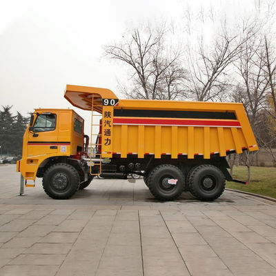 340hp 광산 덤프 트럭 500-600L 연료 탱크 용량 및 60-70 톤 부하 용량