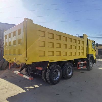 ABS 네 완전히 리모델링된 시노트럭 호우 371hp 8x4 24m3 틱퍼 덤프 트럭 타이어 12.00R20