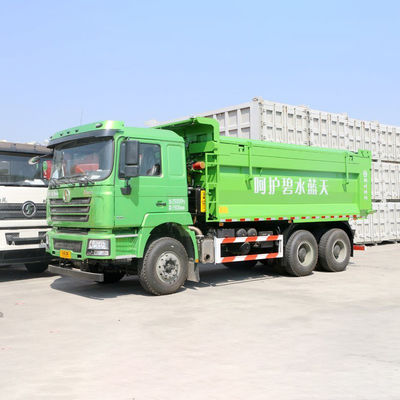 SHACMAN f3000 380 hp 10 타이어 덤퍼 트럭 사용 및 공기 서스펜션 운전석