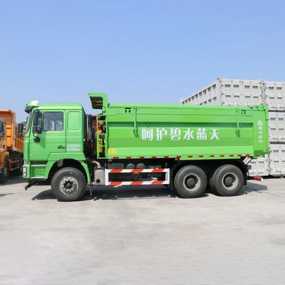 SHACMAN f3000 380 hp 10 타이어 덤퍼 트럭 사용 및 공기 서스펜션 운전석
