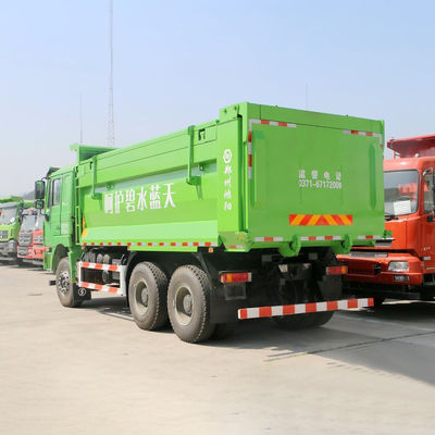 SHACMAN f3000 380 hp 10 타이어 덤퍼 트럭 사용 및 공기 서스펜션 운전석