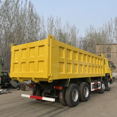 RHD SINO HOWO 8X4 중량 사용 된 덤프 틱터 트럭 G.V.W. 31T 기어박스 FAST12JSXD240T
