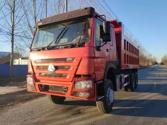 LHD SINO TRUCK HOWO 371HP 6*4 수동 에어컨을 장착 한 무거운 덤프 틱퍼 트럭