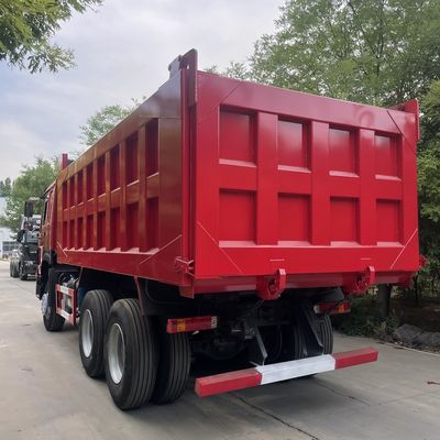 LHD SINO TRUCK HOWO 371HP 6*4 수동 에어컨을 장착 한 무거운 덤프 틱퍼 트럭