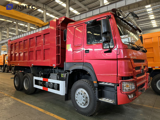 LHD SINOTRUCK HOWO 6x4 중용 유로 2 380hp 화물 트럭 덤퍼 사용 된 틱퍼 트럭