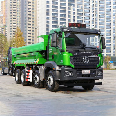 8X4 수동변속기 샤크만 350HP 중량용 덤프 틱퍼 트럭