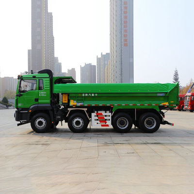 8X4 수동변속기 샤크만 350HP 중량용 덤프 틱퍼 트럭