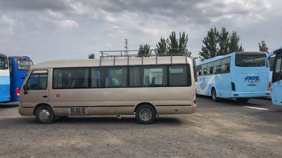 30 좌석 토요타 코스터 버스 좋은 상태 LHD 좌석 용량 30 7.00R16 타이어 30 좌석