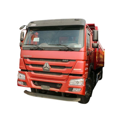 중고용 380HP 8x4 8.5m HOWO 덤프 트럭 총 차량 무게 ≥30T 및 터치 스크린