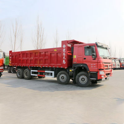 중고용 380HP 8x4 8.5m HOWO 덤프 트럭 총 차량 무게 ≥30T 및 터치 스크린