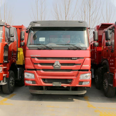 중고용 380HP 8x4 8.5m HOWO 덤프 트럭 총 차량 무게 ≥30T 및 터치 스크린