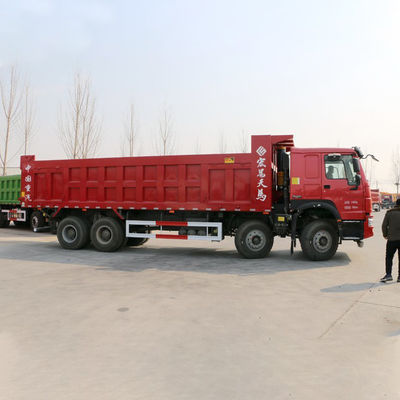 중고용 380HP 8x4 8.5m HOWO 덤프 트럭 총 차량 무게 ≥30T 및 터치 스크린