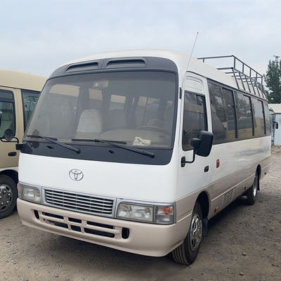 사용 된 디젤 30 좌석 토요타 코스터 버스 좋은 상태 LHD 7.00R16 타이어 G.V.W 5900 kg