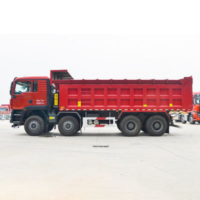 8x4 트립퍼 트럭 40톤 12륜 덤프 트럭 수동 에어컨 HOWO 400HP